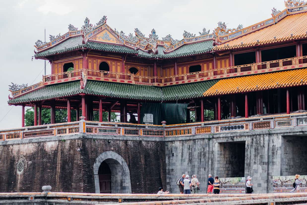 Hue imperial citadel walls