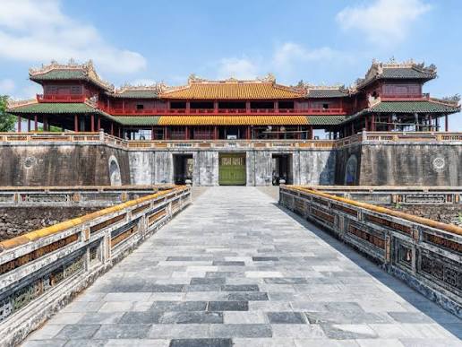 The Meridian Gate of the Imperial City in Hue, central Vietnam