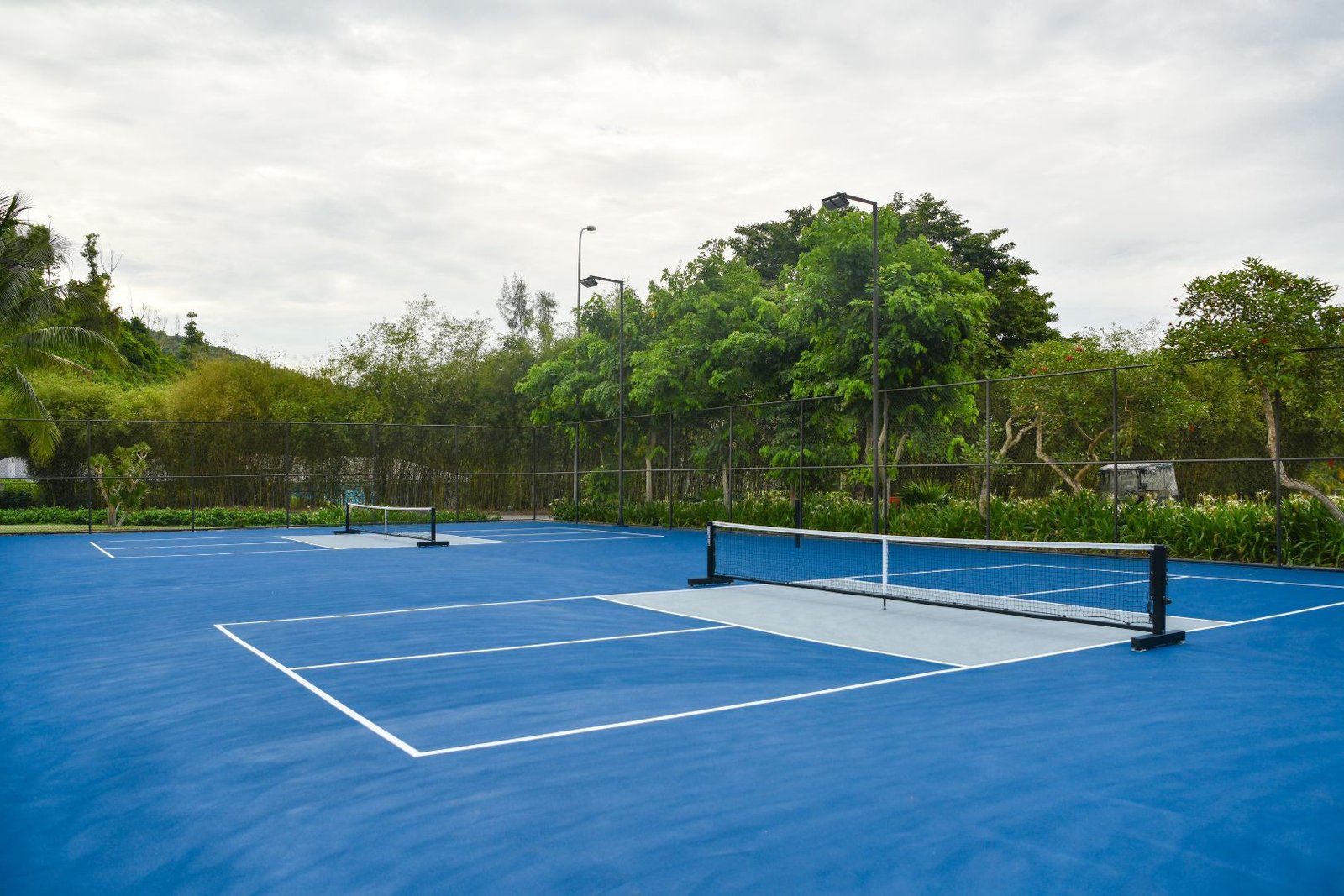 Pickleball court at the Activities Center of Laguna Lang Co resort between Hue and Da Nang