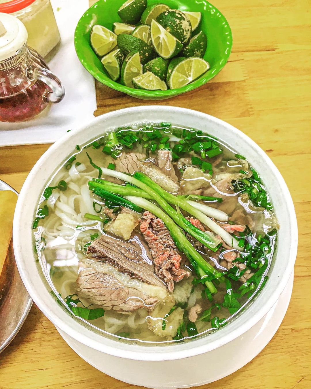 A bowl of pho in Hanoi, Vietnam