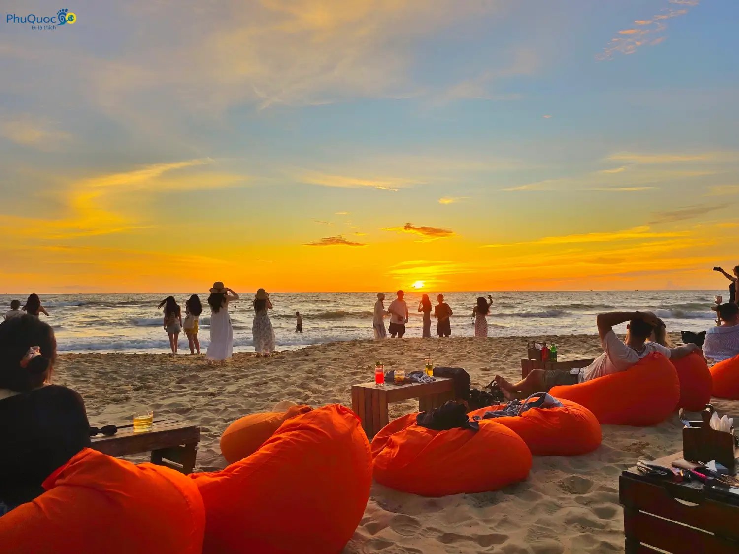 Sunset over Long Beach in Phu Quoc