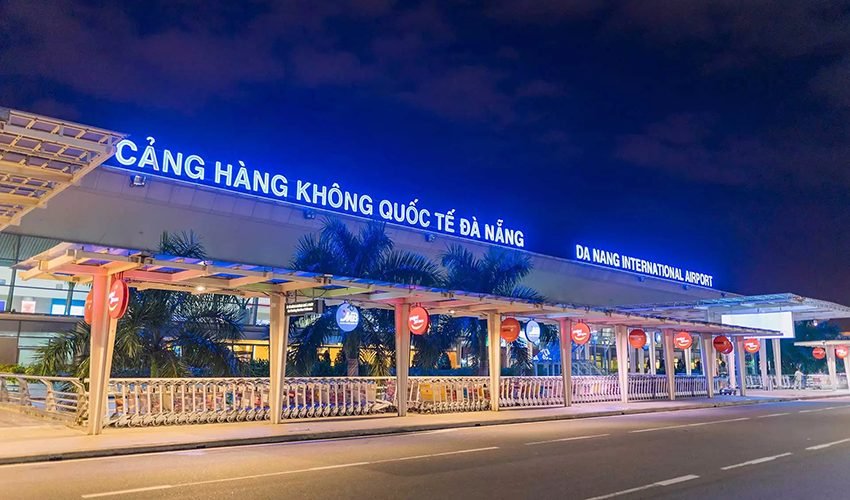 Da Nang International Airport, where most travellers fly in from Hanoi