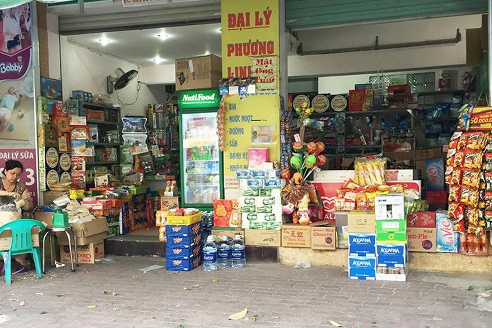 A small Vietnamese shop stocked with everyday basics