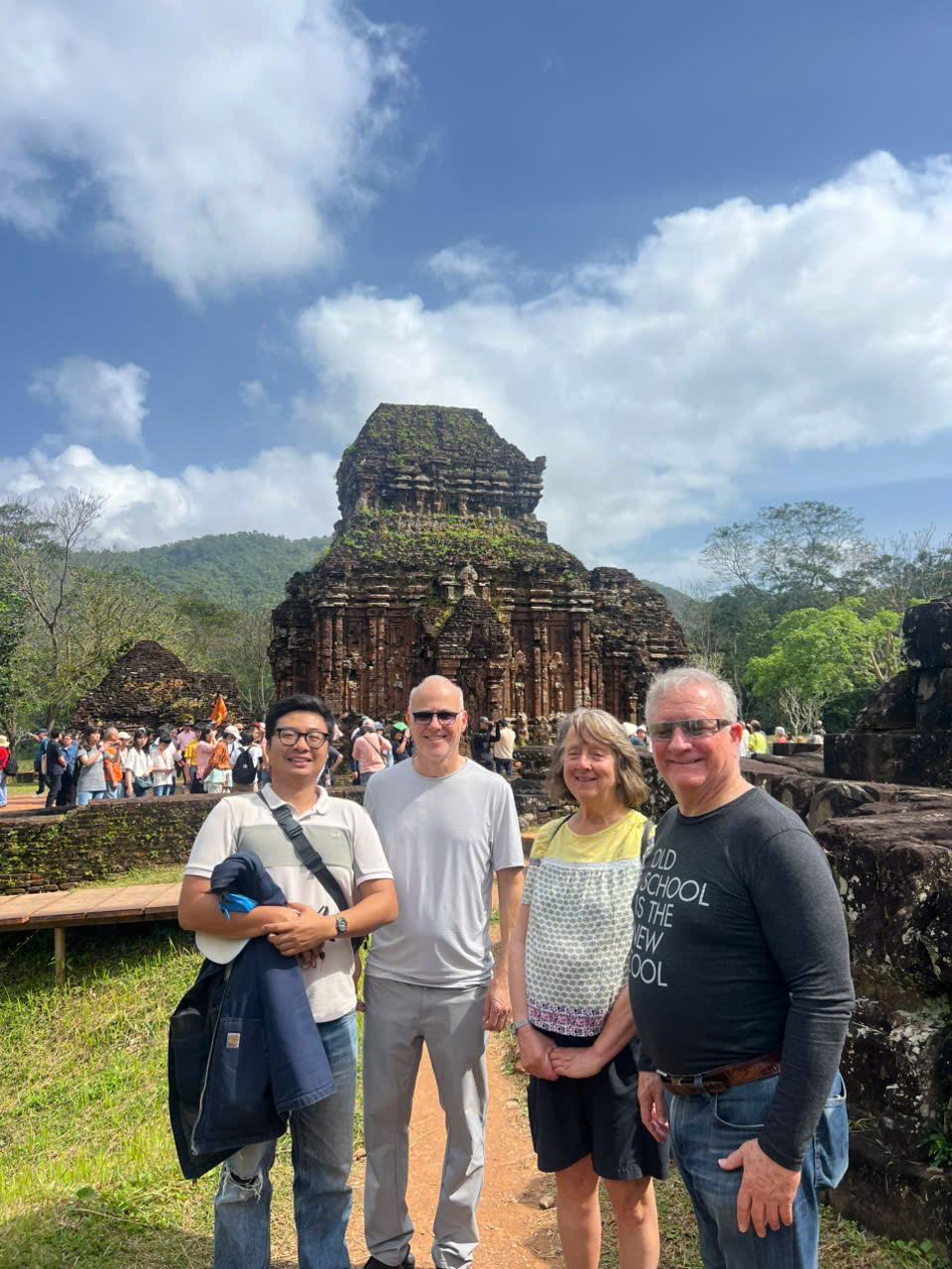 Touring the My Son temple ruins