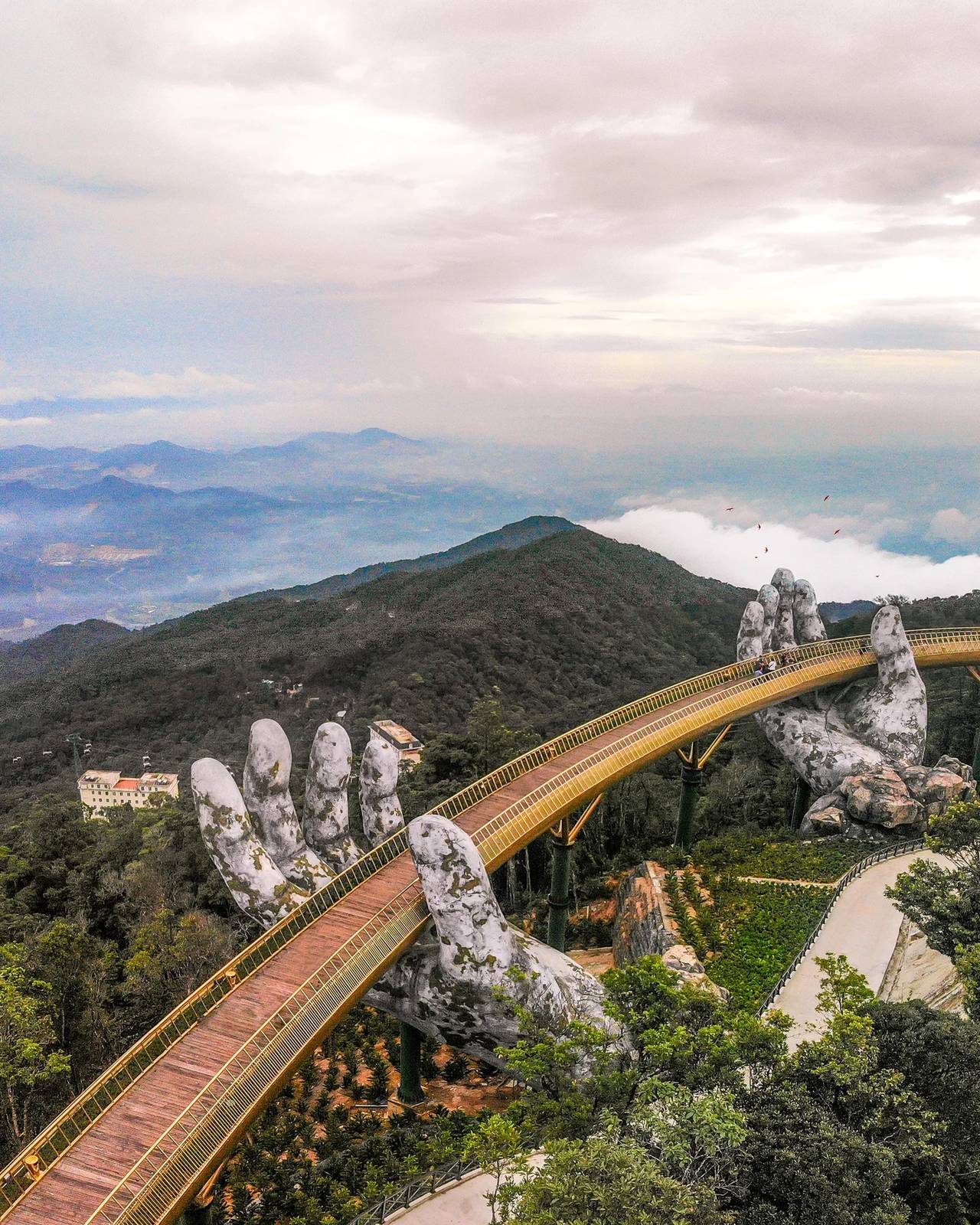The Golden Bridge at Ba Na Hills